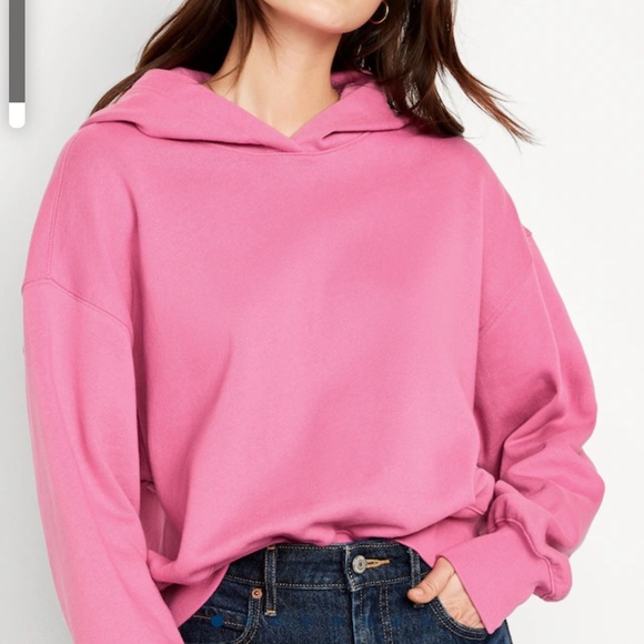 NWT OLD NAVY Oversized Pullover Hoodie Color: Zinnia - Picture 2 of 5